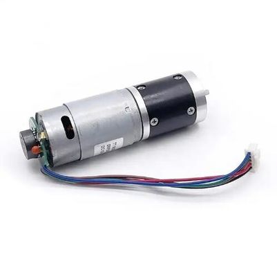 Moteur à engrenages planétaires à couple élevé 28 mm 12 V Boîte de vitesses électrique Moteur à courant continu avec codeur
