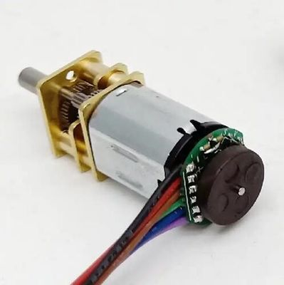Moteur à micro engrenage à courant continu de 12 mm, moteur à impulsion de Houle, encodeur de précision, moteur à courant continu à faible décélération