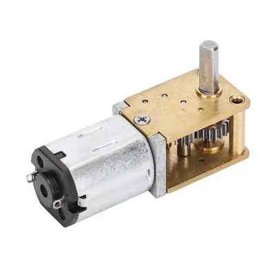 3V - 6V Angle droit horizontal DC moteur à engrenage à vers à courte portée basse vitesse couple élevé