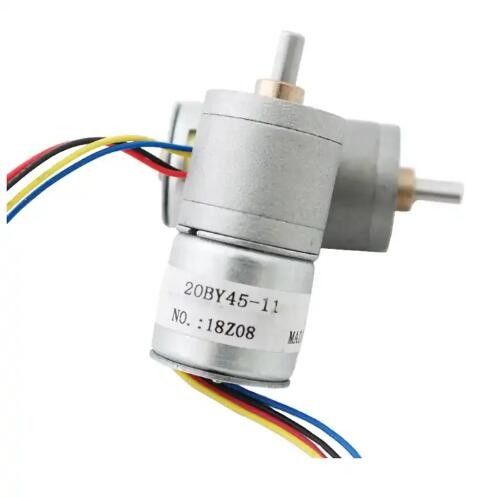 Moteur pas à pas à micro engrenage à courant continu de 5 V 20 mm 2 phase 4 moteur pas à pas à fil avec boîte de vitesses
